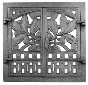 DRZWICZKI ŻELIWNE DO WĘDZARNI/GRILLA 41,5x38,5cm