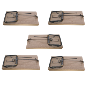 5X ŁAPKA NA MYSZY MYSZOŁAPKA DREWNIANA PUŁAPKA 10X5CM ZESTAW 5SZT