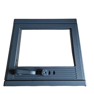 DRZWICZKI ŻELIWNE DO PIEKARNIKA KOMINKA PIECA KAFLOWEGO Z SZYBĄ 48X46CM