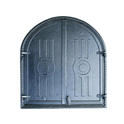 DRZWICZKI ŻELIWNE DO WĘDZARNI PIECA CHLEBOWEGO PÓŁOKRĄGŁE  56x61,5