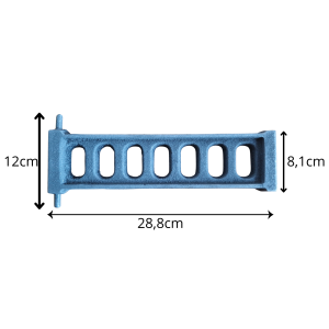 DRZWICZKI ŻELIWNE DO PIECA 28,8x8,1CM RUSZT PIONOWY OSŁONA ŻAROWA CO