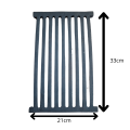 RUSZT ŻELIWNY DO PIECA KOMINKA 33X21CM WKŁAD RUSZTO