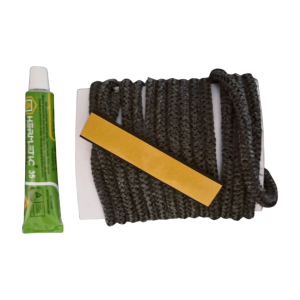 ZESTAW NAPRAWCZY KOMINKA SZNUR SZKLANY BARWIONY 0,8CM + KLEJ DO 1450°C 2,5M