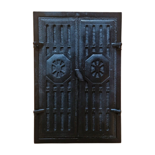 DRZWICZKI ŻELIWNE DO WĘDZARNI PIECA CHLEBOWEGO PEŁNE 60,5X40,5