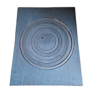 PŁYTA KUCHENNA 1-OTWOROWA 51,7X41,2CM ŻELIWNA BLACHA NA PIEC Z FAJERAMI