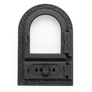 DRZWICZKI ŻELIWNE DO PIECA WEDZARNI HERMETYCZNE Z SZYBĄ ŻĄRODPORNĄ  49x32,5cm