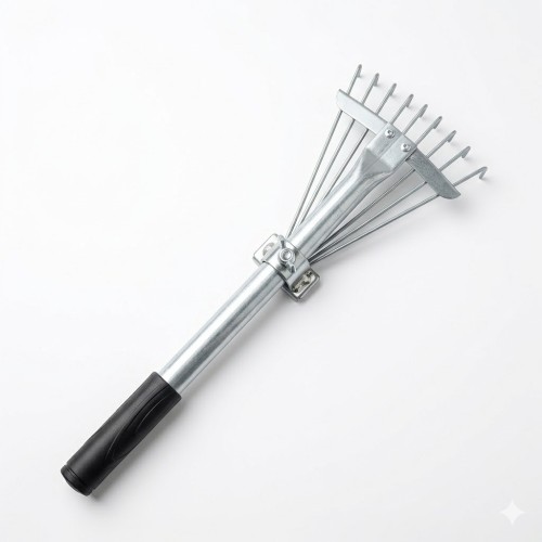 GRABKI MAŁE GRABIE OGRODNICZE REGULOWANE PAZURKI METALOWE 45CM