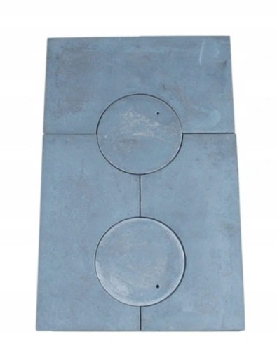 PŁYTA KUCHENNA ŻELIWNA 72X46CM 3ELEMENTOWA KUCHNIA