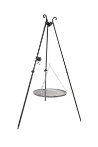 GRILL TRÓJNÓG OGRODOWY RUSZT NIERDZEWNY 70CM