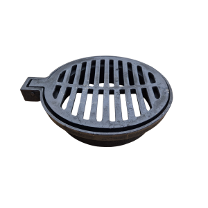 WŁAZ ŻELIWNY KANAŁOWY WPUST ŚCIEKOWY OKRĄGŁY KRATKA 28CM KLAPOWY