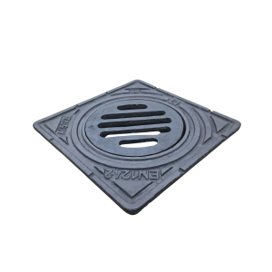 WŁAZ ŻELIWNY KANAŁOWY KWADRATOWY WPUST STUDZIENKA Z PIERŚCIENIEM D290 40T