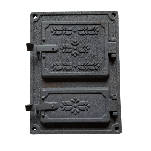 DRZWICZKI KUCHENNE ŻELIWNE DO PIECA WĘDZARNI 37,5x27,5 CM PALENISKOWE